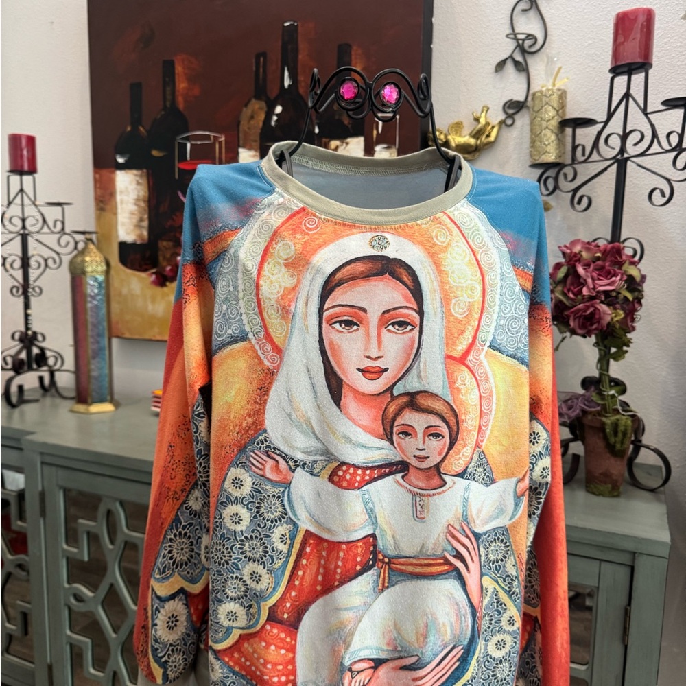 Colorful Religious Icon Sweatshirt